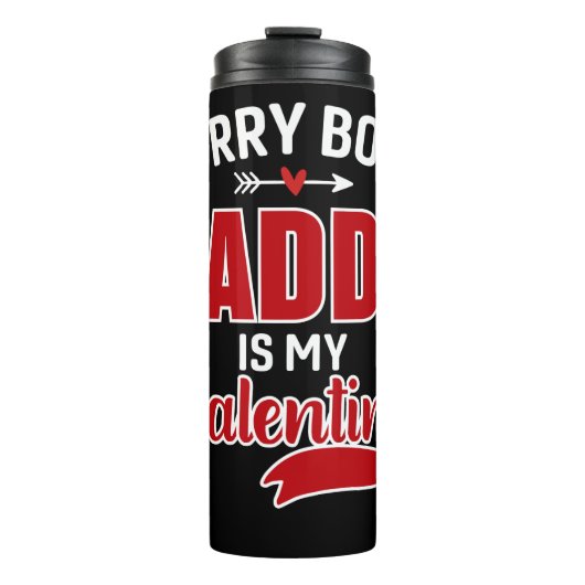 ごめんね男の子パパがバレンタイン タンブラー (正面)