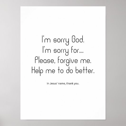 ごめんね神様。許して下さい。 ポスター (正面)