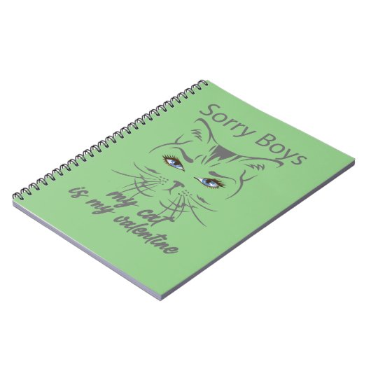 ごめんね私の猫はバレンタイン ノートブック (左側)