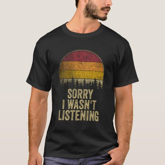 ごめんね私の聞ことわざおもしろいレトロ冗談H Tシャツ (正面)