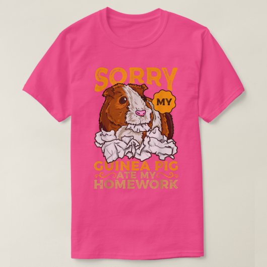 ごめんね私の食べ宿題はポテトF Tシャツ (デザイン正面)