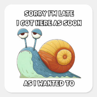 ごめんね私は得思い通りにここに来た スクエアシール