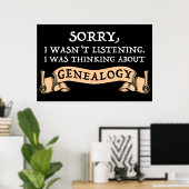 ごめんね私は聞系図学の事考えるじゃない ポスター (ホームオフィス)