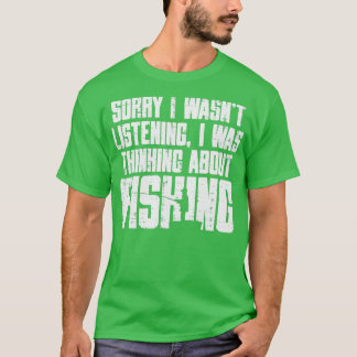ごめんね聞さん考えるの魚釣りおもしろいフィッシュ Tシャツ