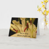 ごめんね許して下さい カード (黄色い花)