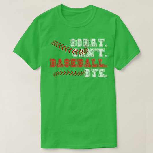 ごめんね野球バイバイ11 Tシャツ (デザイン正面)