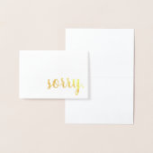 ごめんね金ゴールド 箔カード (ディスプレー)