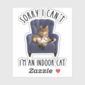 ごめんね飼えないの – 屋内猫だから シール (シート)