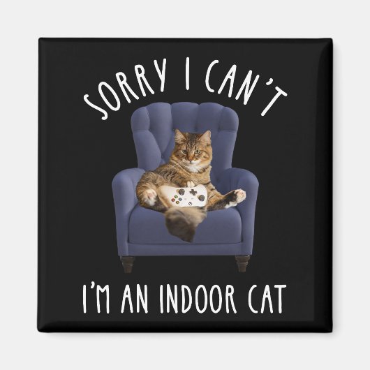 ごめんね飼えないの – 屋内猫だから マグネット (正面)