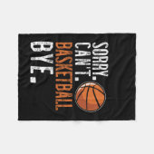 ごめんね。カント。バスケットボール.さようなら。1 フリースブランケット (正面(横))