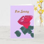 ごめんね カード (黄色い花)