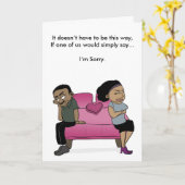 ごめんね カード (黄色い花)