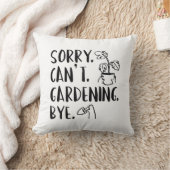 ごめんね。出来ない。ガーデニング。さようなら。 クッション (ブランケット)