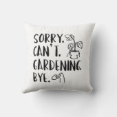 ごめんね。出来ない。ガーデニング。さようなら。 クッション (裏面)