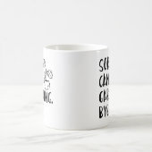 ごめんね。出来ない。ガーデニング。さようなら。 コーヒーマグカップ (中央)