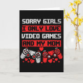 ごめんね、女の子たち 私はビデオゲームとママの彼氏だけしか愛してないの カード (黄色い花)