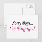 ごめんね、男子たち。もう婚約しちゃったの 案内ポストカード (正面/裏面)