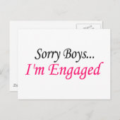 ごめんね、男子たち。もう結婚するのよ 案内ポストカード (正面/裏面)