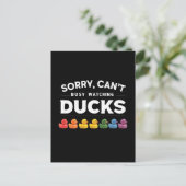 ごめんね、私はアヒルを見て忙しいる ポストカード (スタンド正面)