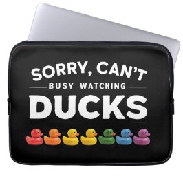 ごめんね、私はアヒルを見て忙しいる ラップトップスリーブ