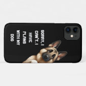 ごめんね。私は犬と一緒に葉柄を持っている Case-Mate iPhoneケース (裏面(横))