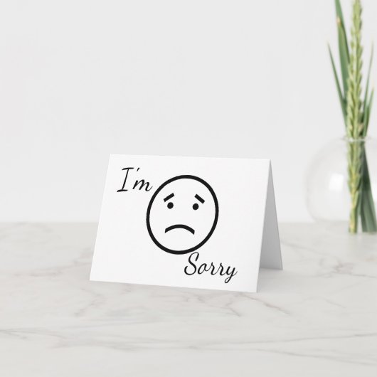 ごめんね…誕生日カード サンキューカード (正面)