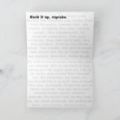 ごめんね、Muffinやその他のいろいろな焼き菓子 カード (内部)