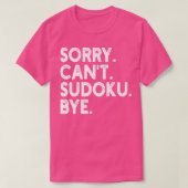 ごめんねsudoku bye 1 tシャツ (デザイン正面)