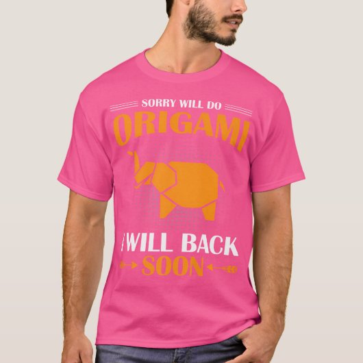 ごめんは折り紙を作る Tシャツ (正面)