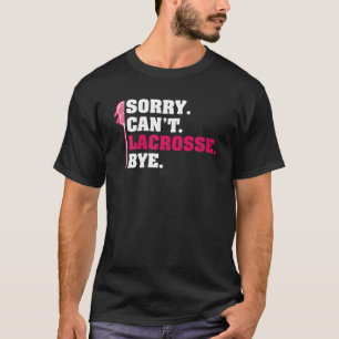 ごめんカントラクロスバイラックスラクロススティックプレーヤー Tシャツ