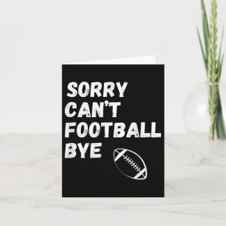 ごめんサッカーはお休み。面白いサッカーパパ カード