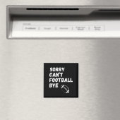 ごめんサッカーはお休み。面白いサッカーパパ マグネット (インサイチュ (食洗機))