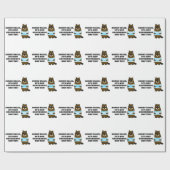 ごめんサリー、まだグラウンドホッグの日じゃない！ ラッピングペーパー (フラット)