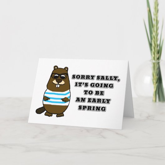 ごめんサリー、初期春 カード (正面)