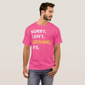 ごめんダメ陶芸バイバイ面白い陶芸 Tシャツ (正面フル)