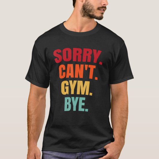 ごめん体育バイ体育科フィットネス Tシャツ (正面)