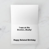 ごめん恋しく思誕生日! カード (内部)