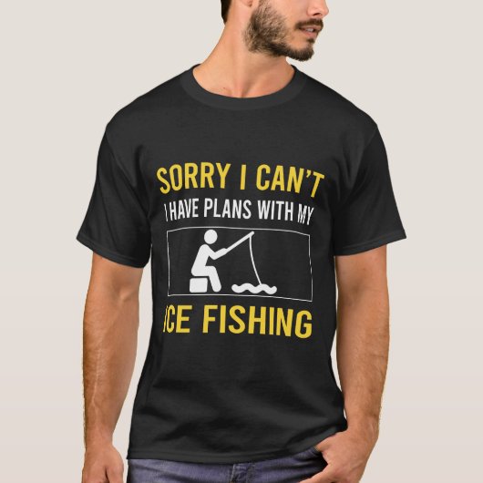 ごめん氷魚釣り Tシャツ (正面)