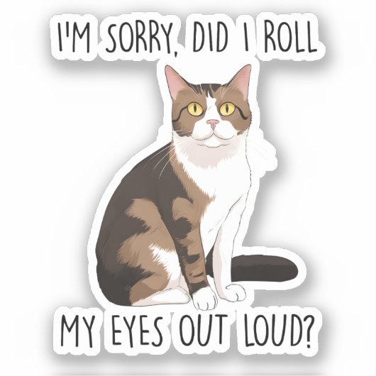 ごめん目転がが大きい? シール (正面)