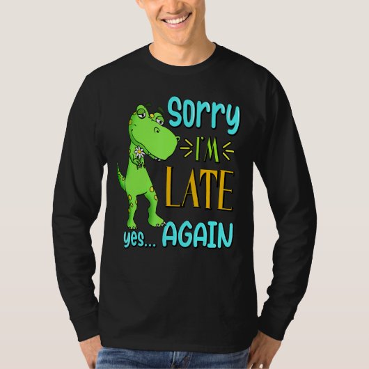 ごめん私は再びYesおもしろい可愛い口実ミームディ Tシャツ (正面)