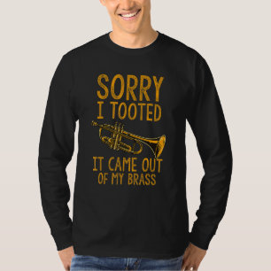 ごめん!おならしちゃった真鍮製だから Funny Trump Tシャツ
