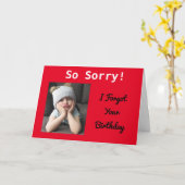 ごめん！ベールト誕生日おもしろいグルピーガールカット カード (黄色い花)