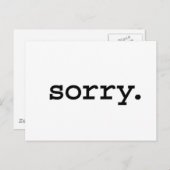 ごめん。 ポストカード (正面/裏面)