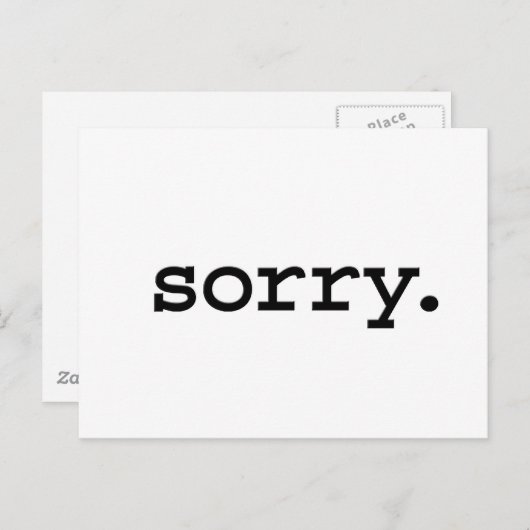 ごめん。 ポストカード (正面/裏面)