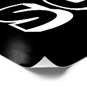 ごめん、白黒モダンはっきりした ポスター (コーナー)