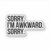 ごめん、私って不器用なんです シール (正面)