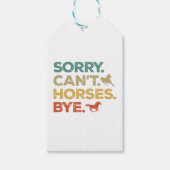 ごめん 馬に乗れない ばいばい ギフトタグ (正面)