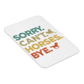 ごめん 馬に乗れない ばい マグネット (右側)