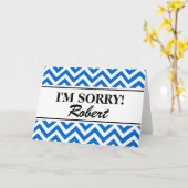 ごめパーソナライズされたんなさい |ジグザグ カード (黄色い花)