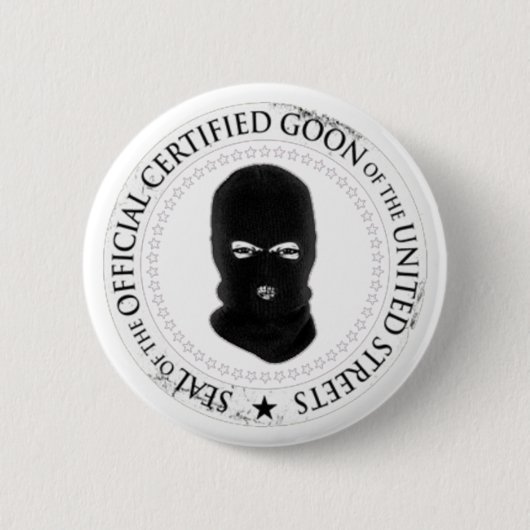 ごろつきボタン 缶バッジ (正面)